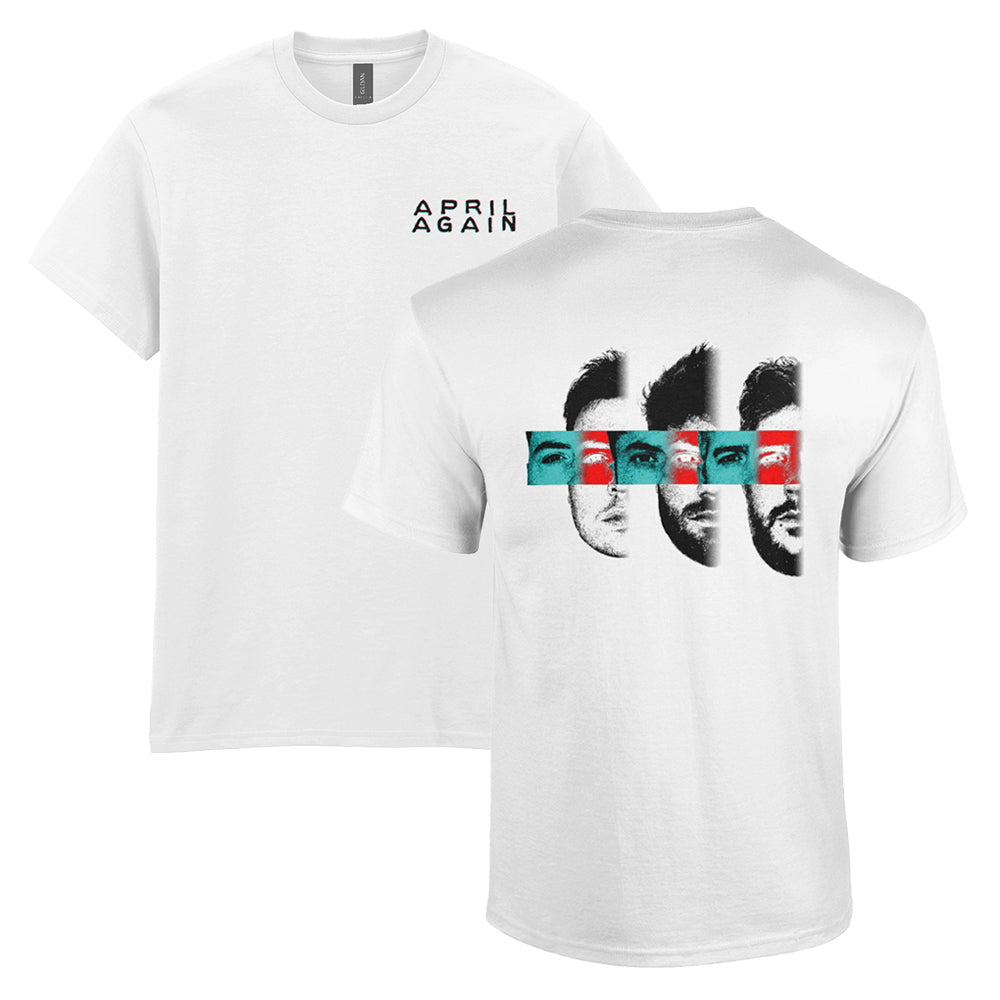 April Again Triptych Glitch T-shirt