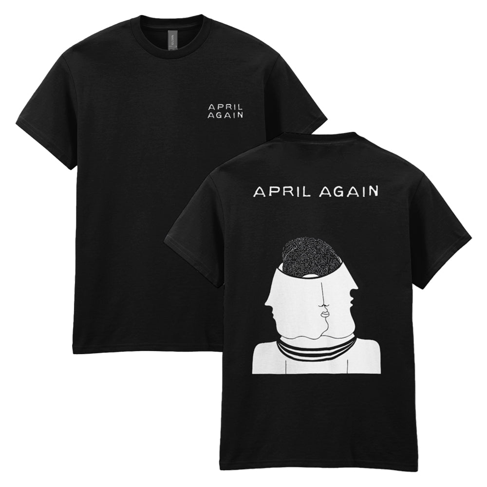 April Again Faces T-shirt